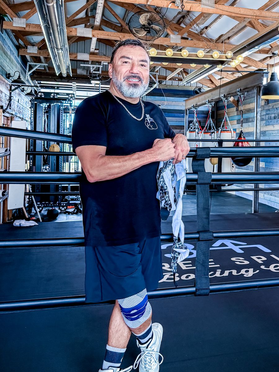 Jerry Naranjo, founder and head coach, in the ring at Three Spikes